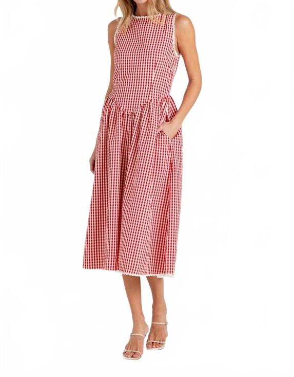 SUNDAYS Dresses & Skirts - NEW SUNDAYS paige dress in montauk gingham